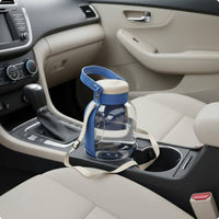Portable Dog Water Cup with Strap Foldable Pet Water Bottle Wide Mouth Travel Bowl for Outdoor