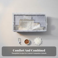 Multi-Level Hamster enclosure Complete entryory Set for Indoors, Bedroom, Parents