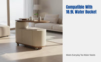 Mobile Tea Cart, Rotating Tea Table, Modern Side Cabinet for Living Room