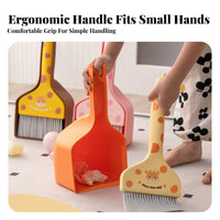 Kids Broom and Dustpan Set Lightweight Mini Hand Broom Dustpan Combo Parent-Child Interactive Young Child Cleaning Set