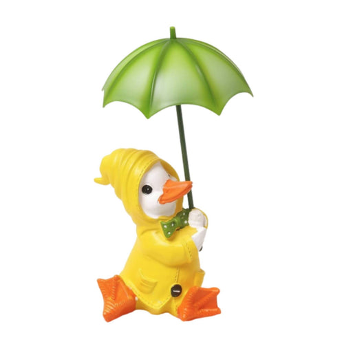 Garden Duck Statue Whimsical Yard Decoration Resin for Balcony