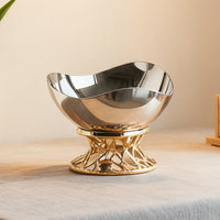 Light Luxury Simple High-Foot Fruit Tray Decor for Model Rooms, Homestays, KTV, Living Room, Coffee Table, Dining Table