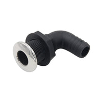 Black Nylon Elbow Outlet, Multiple Sizes, Bilge Drain, Marine Water Filler, Boat Parts