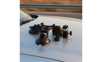 Triple Suction Cup Mount Low-Angle Triple Suction Cup Camera Mount Vibration Reduction for Vloggers, Photographers, Surfboard