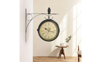 Scrollwork Wall Clock Antique-Inspired Farmhouse Wall Clock Sturdy for Hallway