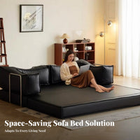 VersatileUse Folding Sofa Bed Foldable Multi-Position Sleeper Bed Space-Saving transformable Couch 3-Seater for Apartment Dwellers, Homeowners, Students, Small Spaces, Bedroom, Home inactiveice