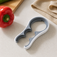 Jar Opener, Arthritis Jar Opener, Easy Grip Jar Opener for Weak Hands, Multi-functional 16.5cm PP Non-Slip Kitchen Gadget