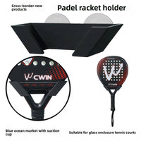 跨境新品Padel Racket Holder板式网球拍支架适用于玻璃围网球场
