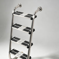 Stainless Steel Pool Ladder Anti-Slip Pool Ladder with Handrails Rust Resistant for Homeowners, Backyard, Villa