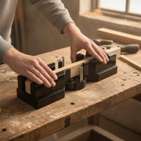 2-in-1 Miter Cutting Guide Clamp-Style Adjustable Miter Guide Secure Woodworking Tool Accurate for Woodworkers, Carpenters, DIYers, Trim Work, Frame Making, Workshop