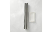 2 Pieces Stainless Steel Tube Cylindrical Vacuum Extension Wand Long-Lasting