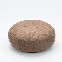 Round Teddy Fleece Floor Cushion, Large Floor Cushion Seating, Soft Thick Floor Pillow, Modern Minimalist Seat Pad, Balcony D