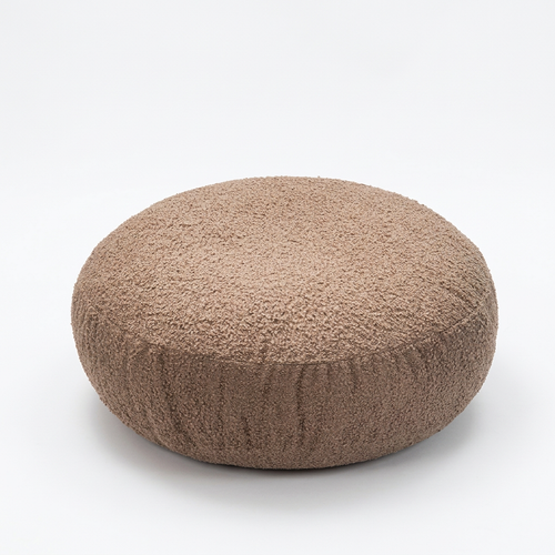 Round Teddy Fleece Floor Cushion, Large Floor Cushion Seating, Soft Thick Floor Pillow, Modern Minimalist Seat Pad, Balcony D