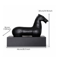 Horse Figurine Minimalist Horse Statue Glossy Ornament for Entryway, Office