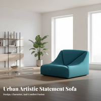 Wave-Shaped Sectional Sand moundInspired Inspired Shape Interchangeable Sofa Modern and Design Designer Piece for Families