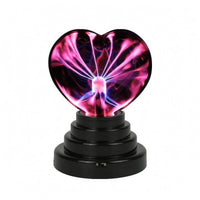 Heart Ionized Lamp Electrostatic Heart-Shaped Night Light Black Base