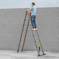 Multifunction Ladder Folding Ladder Adjustable for Amateur Renovators, Homeowners, Home Repairs, Maintenance, Painting