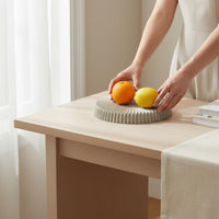 Round Resin Tray Textured Surface Home Decor Easy to Clean