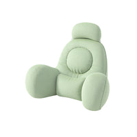 Backrest Cushion with Headrest Removable Bed Pillow with Arms Supportive