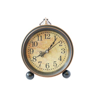 Tabletop Alarm Clock Round Home Decor Compact