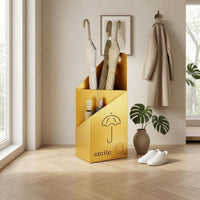 Partitioned Umbrella Storage Rack Sturdy Steel Metal Umbrella Stand Stable