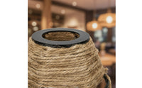 Paper Rope Lamp Shade Natural Material Woven Lampshade Bohemian Aesthetic