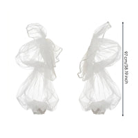 Translucent Tulle Sleeve Lightweight Mesh Arm Cuff Stretchy for Wedding