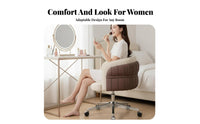 Armless rolling Chair Height Adjustable Vanity Stool Rolling Casters for Students