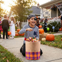 Easter Trick or Treat Basket With Handle Halloween Candy Bucket Portable Trick or Treat Bag for Children, Young Children, Gift Giving