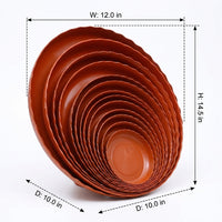 Large Plant Saucer with Water Saving Design, Thickened Modern Style Plastic Flower Pot Tray, Landing Type Base for Balcony Garden