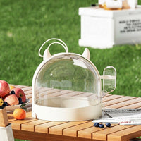 Hamster Carrier Portable Hamster Cage, Hard Travel Hamster Cage with Handle, Breathable Small Animal Travel Case for Outdoor Adventures