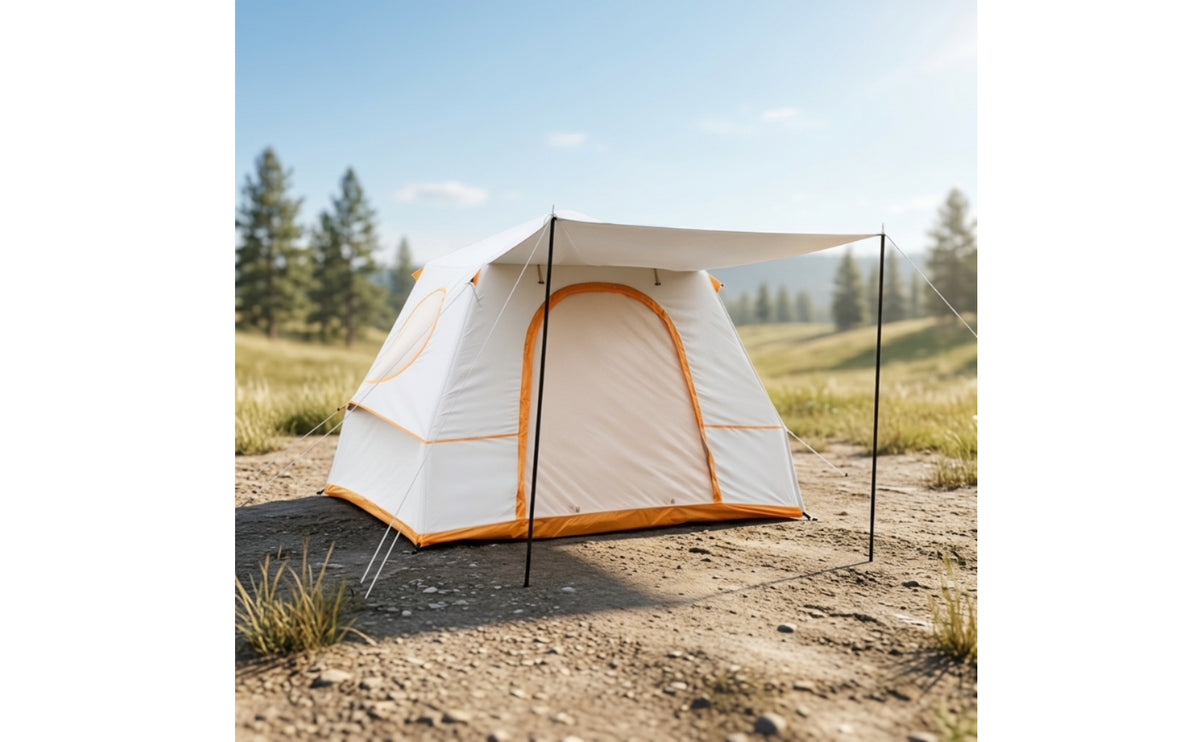Quick Setup Inflatable Tent with Awning Waterproof Inflatable Cabin Tent Rainproof Ventilated for Families