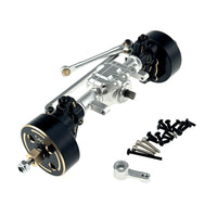 MJX 1/18 H18P RC Car Metal Upgrade Front Axle Assembly with Counterweight and Servo Arm