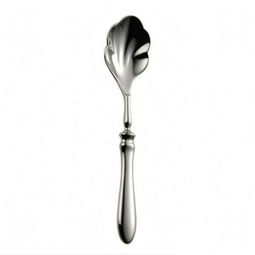 Soup Spoon Silver Finish Unique -Shaped Spoon Tableware