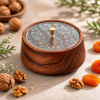 Walnut Fruit Box Easy to Clean Tableware Food Crisp
