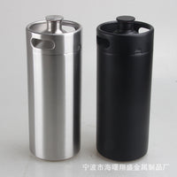 4L加压迷你小桶304不锈钢精酿啤酒桶啤酒罐keg小桶家酿自制啤酒
