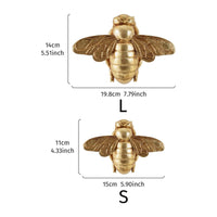 Hanging Bee Sculpture Creative Design Resin Bee Wall Art Nature Inspired