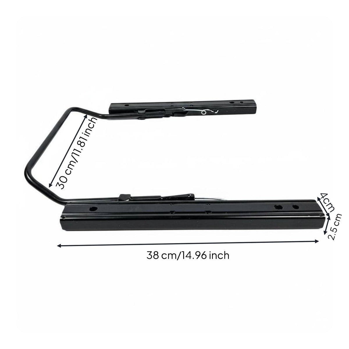 Seat Slider Track Set Glossy Seat Slider with Handle Smooth double Locking Rail Set for Van Builders