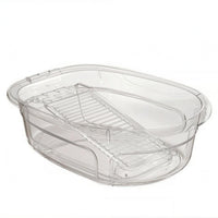 Laundry Wash Tub Transparent Soap Dish Basin Anti-Slip