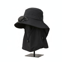 Lightweight Wide Brim Fan Hat Breathable Mesh Outdoor Gear