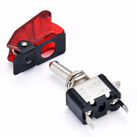 ASW-07D Illuminated Toggle Switch for Car Modification, 12V, Red/Blue LED Fog Light Switch