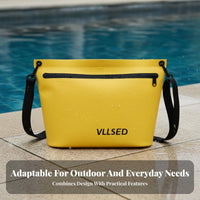 Portable PVC Waterproof Bag Multi-Use Waterproof Pool Bag Zipper Closure for Travelers, Beachgoers, Traveling, Water Sports, Vacation