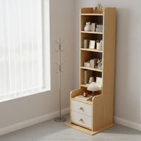 Nightstand Bookshelf Combo Space Saving Design Tall Nightstand Bookshelf