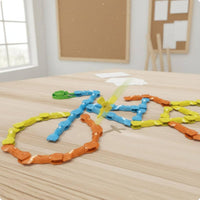 Jumping Toppling Tile Toy Educational Toppling Tile Clip Toy Hand-Eye Coordination Stacking Game for Kids, Students