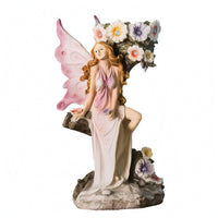 Fairy Vase Ornament Magical Seated Fairy Statue