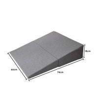 Trapezoid Slope Cushion Elevated Ramp Pad Textured for Bed, Adults