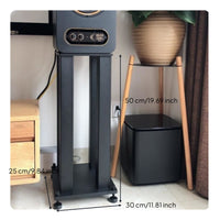 2 Pieces Bookshelf Speaker Stand Sturdy Base Floor Speaker Stand Super-Stable Design for Audiophiles, Home Theater Enthusiasts, Listening Room, Studio