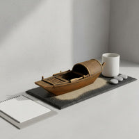 Miniature Chinese Boat Waterproof Micro Landscape Boat Lightweight