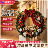 Christmas Decorative Wreath Door Hanging for Wall and Scene Decoration