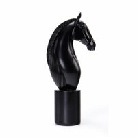 Horse Bust Sculpture Modern Animal Statue Elegant for Bookshelf